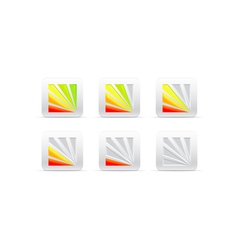 Segmental color indicator vector image