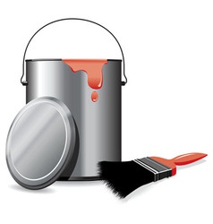 Paint pot vector image