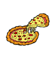 Pizza vector image