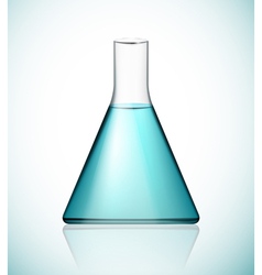 Flask with solution vector image