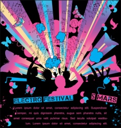Party flyer vector image