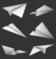 Paper airplanes vector image