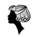 Woman silhouette vector image