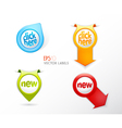 Set of colorful labels vector image