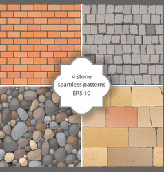 Stone patterns vector image