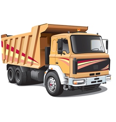 Dump truck vector image