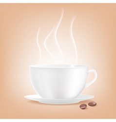 Smoking coffee cup vector image