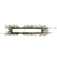 Garden border vector image