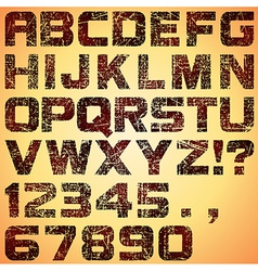 Grunge Letters vector image