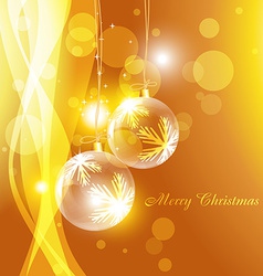 Golden christmas background Golden christmas background vector image
