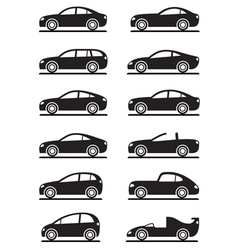 Different modern cars vector image