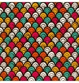Seamless colorful hand drawn pattern vector image