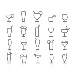 Icon set vector image