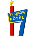 Motel sign vector image