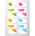 Gift cards set vector image