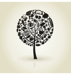 Tree fruit vector image