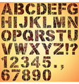 Grunge Stencil Letters vector image