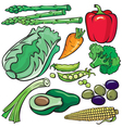 Diet products icon set vector image