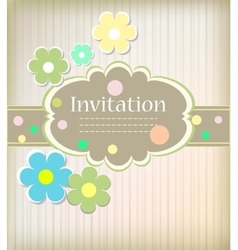 Beautiful card for invitation Beautiful card for invitation vector image