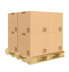 Carton box isolated vector image
