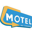 Motel sign vector image