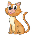 A smiling cat vector image