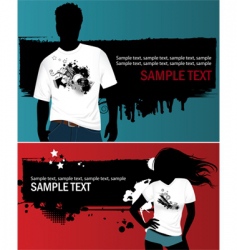 Grunge t-shirt design vector image