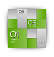 Business squares green with text vector image