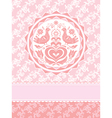 Decorative greeting card vector image