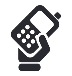 Phone handing icon vector image