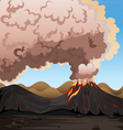 A volcano vector image
