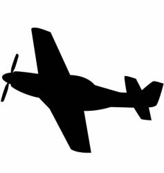Aero plane silhouette vector image