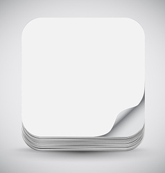 Paper App Icon vector image