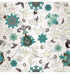 Retro flower seamless vector image