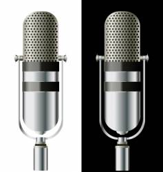 Microphone vector image
