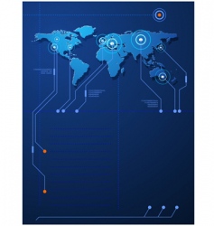 World map concept vector image
