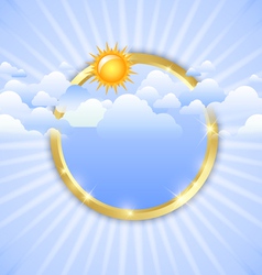 Cloudy day template vector image