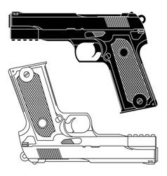Technical line drawing vector image