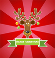 Christmas deer vector image