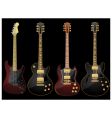 Glossy guitars vector image