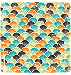 Retro seamless geometric pattern vector image