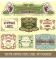 Label art nouveau vector image