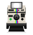 Polaroid camera vector image