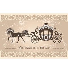 Royal carriage vector image