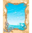 Sailing background vector image