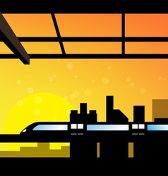 Scene of cityscape vector image