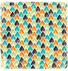 Retro seamless geometric pattern vector image