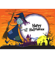 Halloween greeting vector image