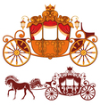 Royal carriage vector image