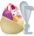 Bunny sack vector image